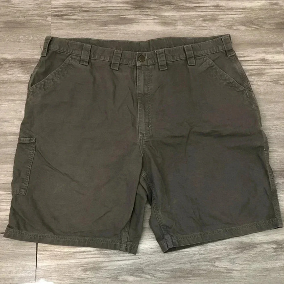 Carhartt B147 - Loose Fit Canvas Utility Work Short - 10 Inch Size 46 - Picture 1 of 9